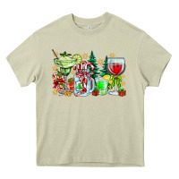 Mossy Christmas tequila Heavy Core Tee - CowhideDigitalArt