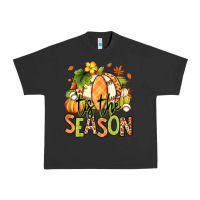 Pigment Black Tis' the season Fall American Football Urban Heavy Tee - RanaPortraitStore