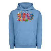 Pigment Pebble Blue mexican christmas Urban Hoodie - MaliasSmallBusiness