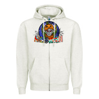Oatmeal Heather halloween Zipper Hoodie - CowhideDigitalArt