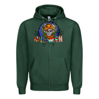 Sports Green halloween Zipper Hoodie - CowhideDigitalArt