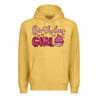 Antique Gold birthday girl cupcake Premium Hoodie - MaliasSmallBusiness