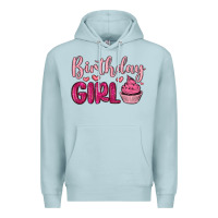 Blue Mist birthday girl cupcake Premium Hoodie - MaliasSmallBusiness