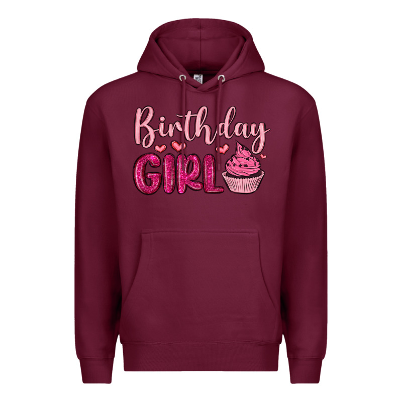 Birthday Girl Cupcake Premium Hoodie by MaliasSmallBusiness | Teevron
