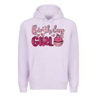 Lilac birthday girl cupcake Premium Hoodie - MaliasSmallBusiness