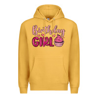 Mustard birthday girl cupcake Premium Hoodie - MaliasSmallBusiness