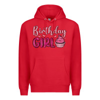 Red birthday girl cupcake Premium Hoodie - MaliasSmallBusiness