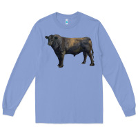 Colony Blue black angus bull Long Sleeve Tee - RanaPortraitStore