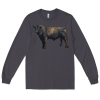 Smoke black angus bull Long Sleeve Tee - RanaPortraitStore