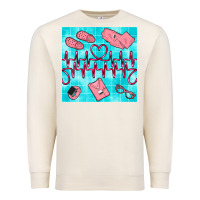 Sandshell nurse heart beat seamless pattern Premium Sweatshirt - BundleAndBundleShop