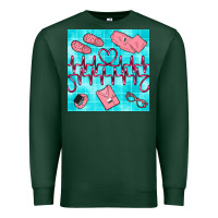 Sports Green nurse heart beat seamless pattern Premium Sweatshirt - BundleAndBundleShop