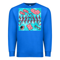 True Royal nurse heart beat seamless pattern Premium Sweatshirt - BundleAndBundleShop