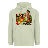 Matcha black teacher  magic Heavyweight Hoodie - AdoDesignShop