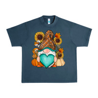 Midnight Navy Western Fall gnome Urban Heavy Tee - RanaPortraitStore