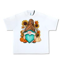 White Western Fall gnome Urban Heavy Tee - RanaPortraitStore
