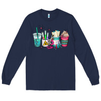 Navy science teacher coffee cups Long Sleeve Tee - AdoDesignShop