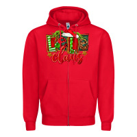 Red christmas lele claus Zipper Hoodie - FaDigitalArtStudio