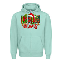 Seafoam christmas lele claus Zipper Hoodie - FaDigitalArtStudio