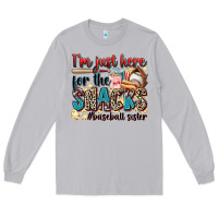 Moon Dust i'm just here for the snacks #baseball sister Long Sleeve Tee - Zillion Design Studio
