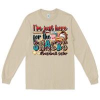 Mushroom i'm just here for the snacks #baseball sister Long Sleeve Tee - Zillion Design Studio