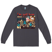 Smoke i'm just here for the snacks #baseball sister Long Sleeve Tee - Zillion Design Studio