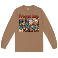 Toasted Coconut i'm just here for the snacks #baseball sister Long Sleeve Tee - Zillion Design Studio