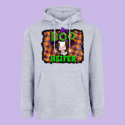 Boo Heifer Halloween Heavyweight Hoodie Designed By Artiststas