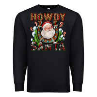 Black howdy santa Premium Sweatshirt - AdoDesignShop