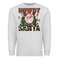 Dove Grey howdy santa Premium Sweatshirt - AdoDesignShop