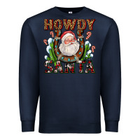 Navy howdy santa Premium Sweatshirt - AdoDesignShop