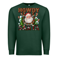 Sports Green howdy santa Premium Sweatshirt - AdoDesignShop