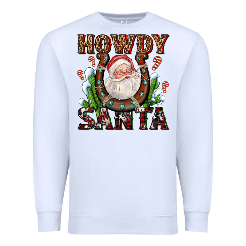 Howdy Santa Premium Sweatshirt by AdoDesignShop | Teevron