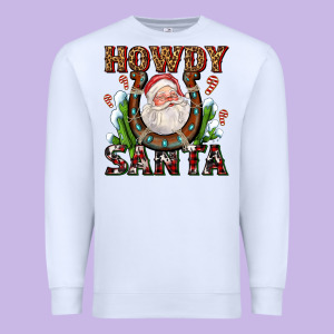 Howdy Santa Premium Sweatshirt Designed By Adodesignshop