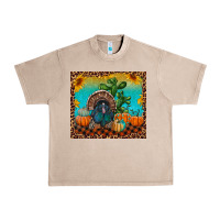 French Oak Western Fall Thanksgiving Turkey Urban Heavy Tee - RanaPortraitStore