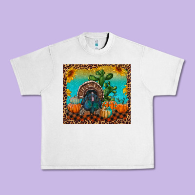 Western Fall Thanksgiving Turkey Urban Heavy Tee Designed By Ranaportraitstore