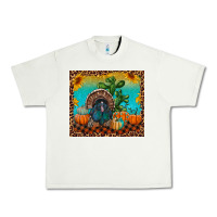 Pistachio Western Fall Thanksgiving Turkey Urban Heavy Tee - RanaPortraitStore