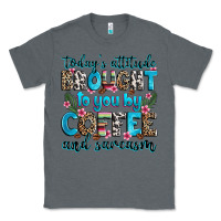 Charcoal Heather today's attitude brought to you by coffee and sarc Classic Tee - Zillion Design Studio
