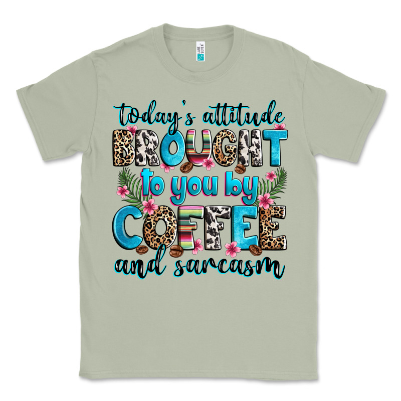 Today's Attitude Brought To You By Coffee And Sarc Classic Tee by Zillion Design Studio | Teevron