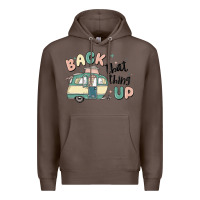 Coffee back that thing up Premium Hoodie - MaliasSmallBusiness