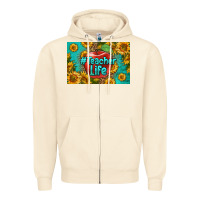 Teacher Life Skinny Metal Can Holder Zipper Hoodie | Teevron