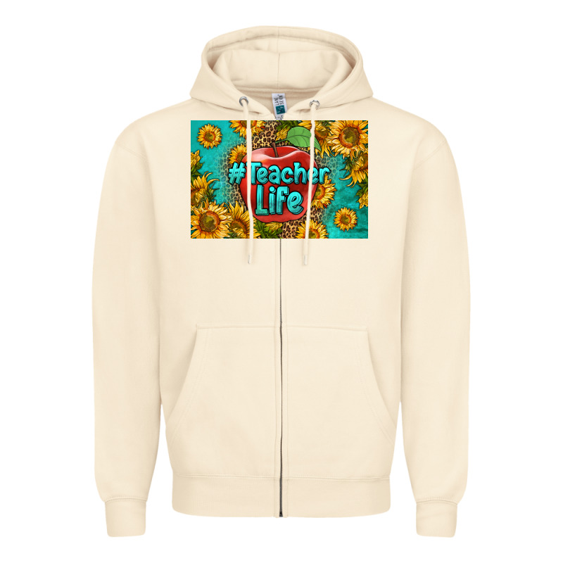 Teacher Life Skinny Metal Can Holder Zipper Hoodie by HRA Design Shop | Teevron