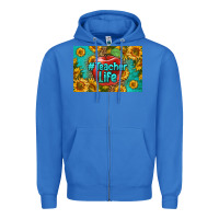 True Royal teacher life skinny metal can holder Zipper Hoodie - HRA Design Shop