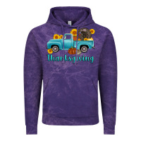 Cloud Purple thanksgiving truck turkey Vintage Hoodie - AdoDesignShop