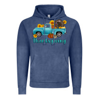 Vintage Denim thanksgiving truck turkey Vintage Hoodie - AdoDesignShop