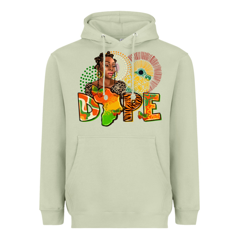 Dope Juneteenth Heavyweight Hoodie by AdoDesignShop | Teevron