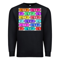 Black plaster seamless pattern Premium Sweatshirt - BundleAndBundleShop