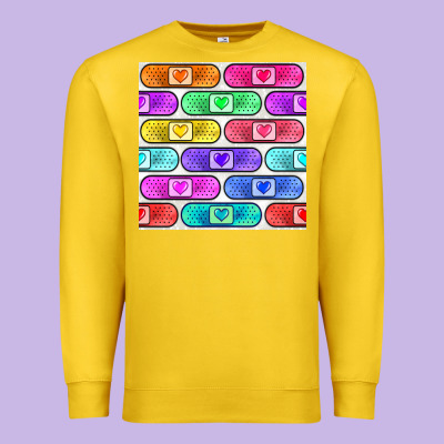 Plaster Seamless Pattern Premium Sweatshirt Designed By Bundleandbundleshop