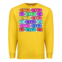 Lemon plaster seamless pattern Premium Sweatshirt - BundleAndBundleShop