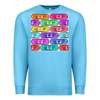 Ocean Blue plaster seamless pattern Premium Sweatshirt - BundleAndBundleShop