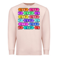 Pale Pink plaster seamless pattern Premium Sweatshirt - BundleAndBundleShop